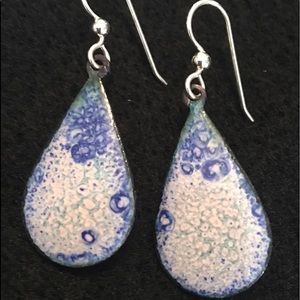 Enameled earrings